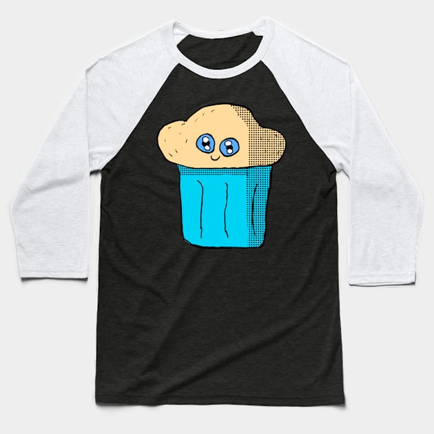 Kawaii Muffin Baseball T-Shirt by Eric03091978